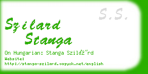 szilard stanga business card